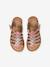 Multi-Strap Leather Sandals for Girls, Designed for Autonomy 6510+caramel+multicoloured - vertbaudet enfant 