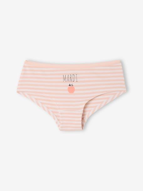 Pack of 7 Shorties for Girls rose - vertbaudet enfant 