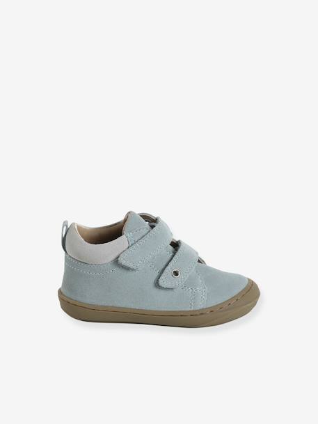 Chaussures premiers pas bébé velcro beige+bleu+bleu électrique+chocolat+lot beige+lot marron+lot vert+marron+ocre+vert+vert sauge - vertbaudet enfant 