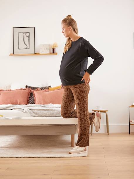 Pantalon de grossesse large léopard Leopard - vertbaudet enfant 