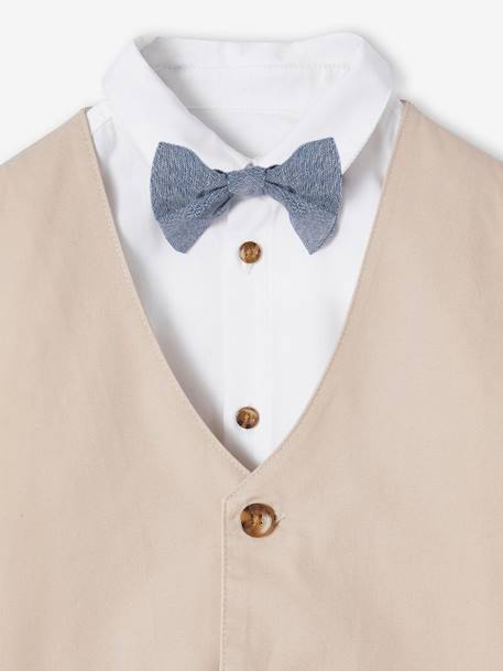 4-Piece Occasion Wear Ensemble for Boys beige - vertbaudet enfant 