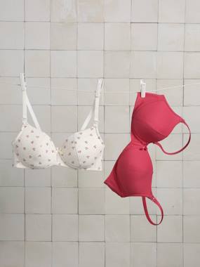 Maternity-Pack of 2 Non-Wired Nursing Bras in Organic Cotton*