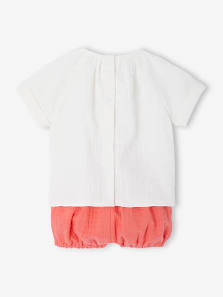 Pack of 2 baby pyjamas shorts fluorescent coral - vertbaudet enfant 