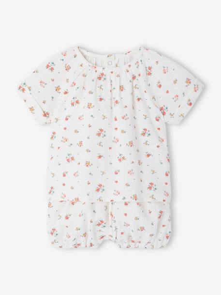 Pack of 2 baby pyjamas shorts fluorescent coral - vertbaudet enfant 