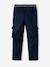 Pantalon  garçon cargo droit morphologique tour de hanches fin bleu nuit+sable - vertbaudet enfant 