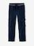Pantalon  garçon cargo droit morphologique tour de hanches fin bleu nuit+sable - vertbaudet enfant 