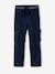 Pantalon  garçon cargo droit morphologique tour de hanches fin bleu nuit+sable - vertbaudet enfant 