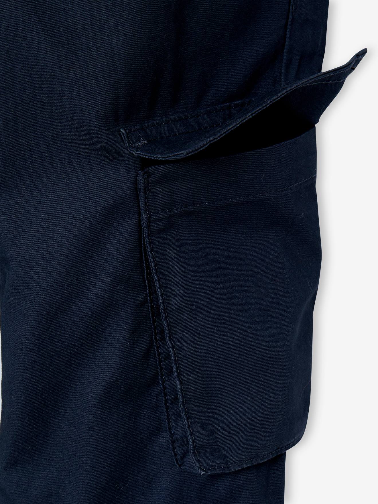 Pantalon Cargo Droit MorphologiK Garçon - Tour De Hanches Fin, élastique Réglable, 100% Coton - 11
