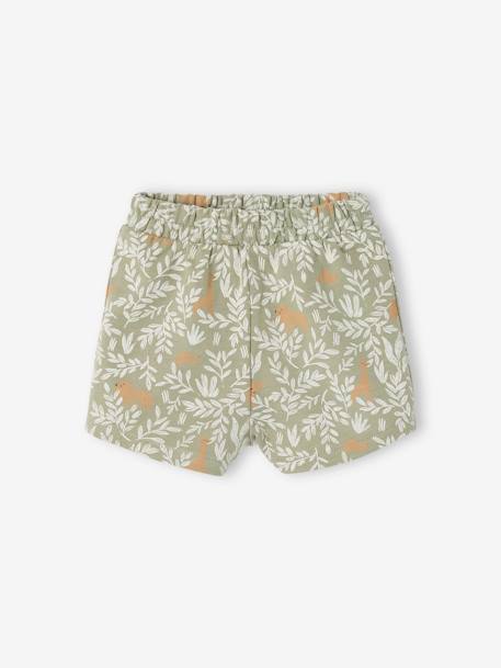 Pack of 2 lightweight fleece shorts for newborns clay beige - vertbaudet enfant 