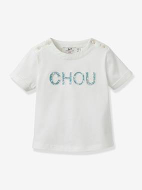 Bébé-Tee-shirt bébé lettres en tissu Liberty - Coton biologique