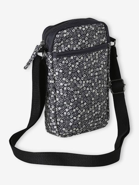 Floral Print Shoulder Bag for Girls printed grey - vertbaudet enfant 