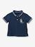Baby polo shirt in cotton piqué knit - Organic cotton CYRILLUS indigo - vertbaudet enfant 