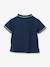 Baby polo shirt in cotton piqué knit - Organic cotton CYRILLUS indigo - vertbaudet enfant 