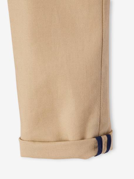 Pantalon garçon cérémonie chino en coton/lin beige+beige clair+bleu+marine foncé+vert sauge - vertbaudet enfant 