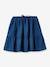 Frilled skirt for girls in light denim CYRILLUS denim blue - vertbaudet enfant 