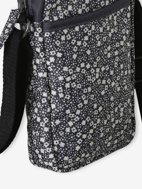 Floral Print Shoulder Bag for Girls printed grey - vertbaudet enfant 