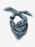 Floral Print Scarf for Girls ecru+grey blue - vertbaudet enfant 