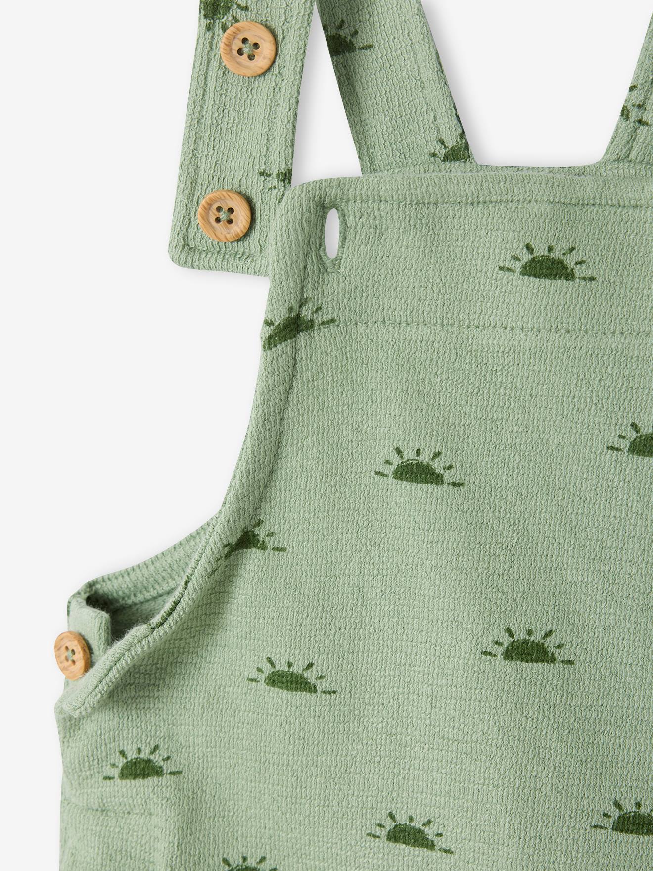 Salopette Bébé En Molleton Hygge Vertbaudet - Bretelles Ajustables, Poches, Pressions Entrejambe - 100% Coton, Confort Et Style - 6