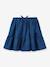 Frilled skirt for girls in light denim CYRILLUS denim blue - vertbaudet enfant 