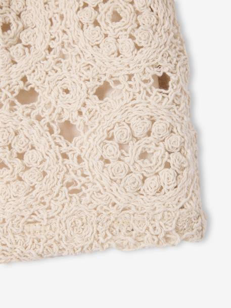 Top + Shorts Set in Macramé for Babies vanilla - vertbaudet enfant 