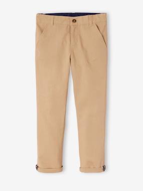 Pantalon garçon cérémonie chino en coton/lin  - vertbaudet enfant