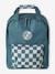 Chequered Backpack for Boys aqua green - vertbaudet enfant 