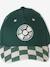 Chequered Cap for Boys aqua green - vertbaudet enfant 