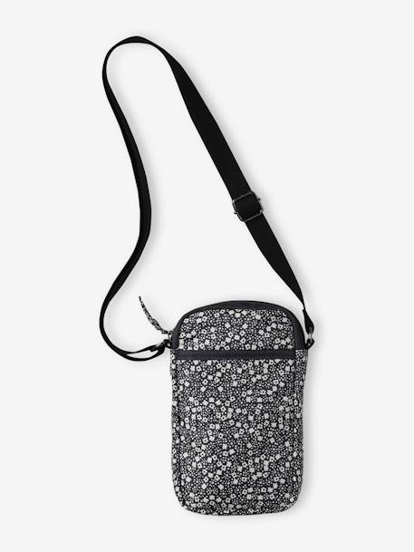 Floral Print Shoulder Bag for Girls printed grey - vertbaudet enfant 