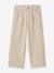Girl's wide-leg trousers CYRILLUS sandy beige - vertbaudet enfant 