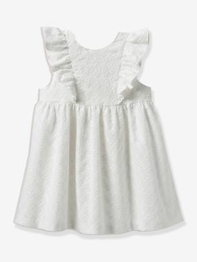 Bébé-Robe, jupe-Robe brodée Sarah fille - cortège Plume -