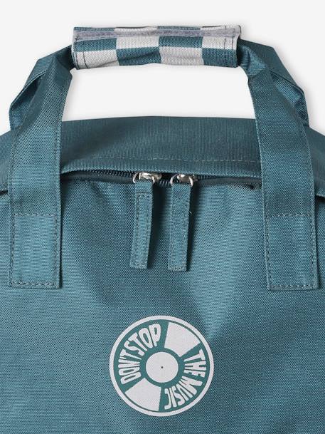 Chequered Backpack for Boys aqua green - vertbaudet enfant 