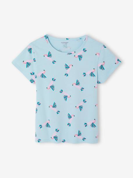 Pack of 2 Pyjamas for Girls, Cycling turquoise - vertbaudet enfant 
