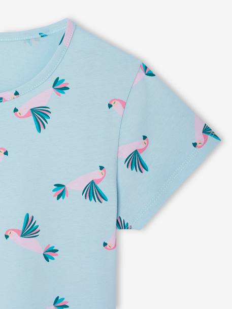 Pack of 2 Pyjamas for Girls, Cycling turquoise - vertbaudet enfant 