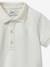 Baby's pique knit polo shirt - Organic cotton CYRILLUS ecru - vertbaudet enfant 
