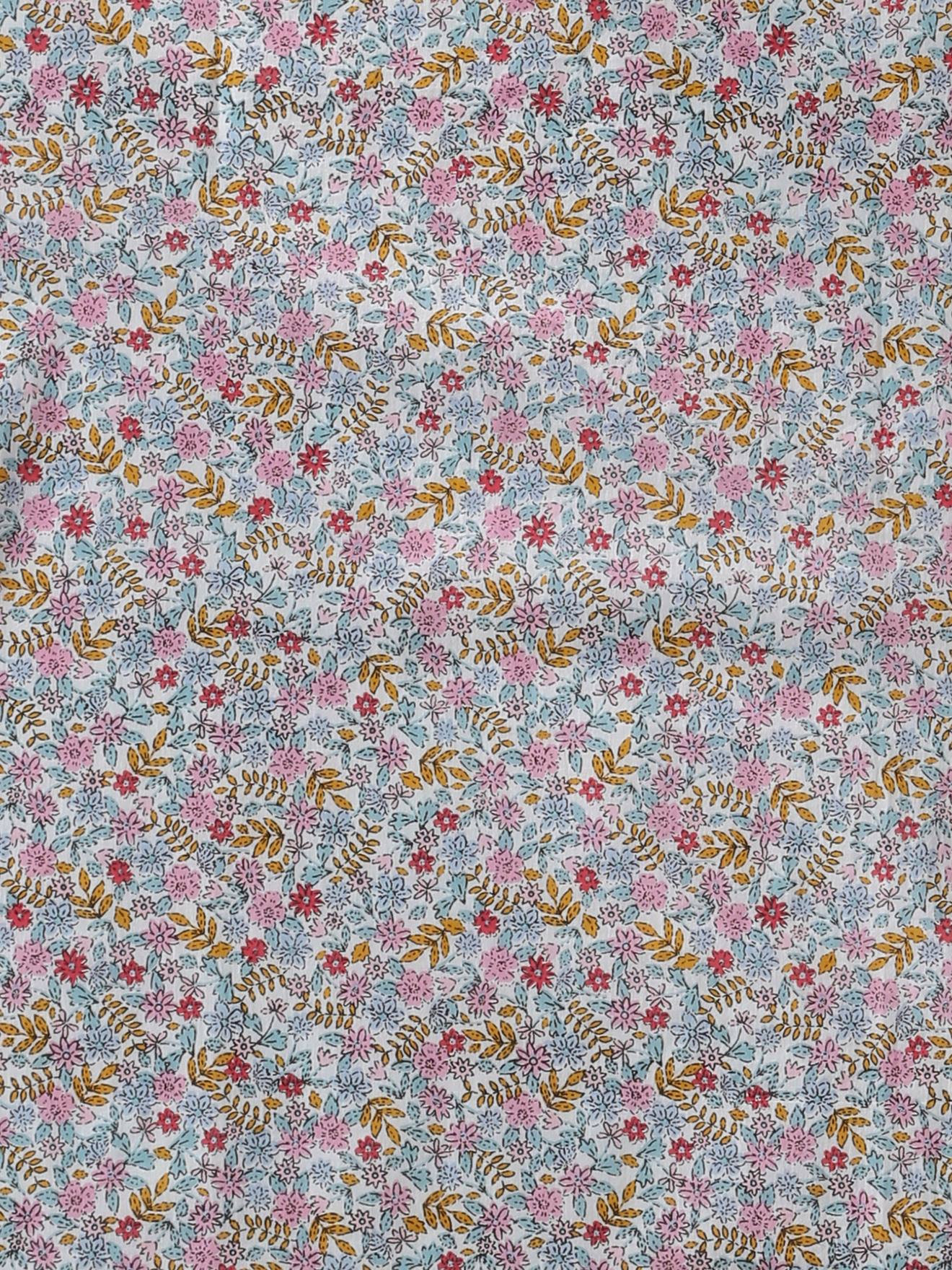 Foulard Fille Imprimé Fleurs – Carré 63 X 63 Cm – Matière Douce, Entretien Facile – Marque Vertbaudet