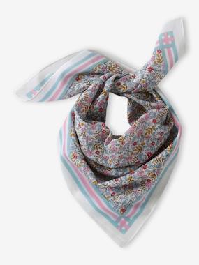Foulard imprimé fleurs fille - vertbaudet enfant Fille-Foulard imprimé fleurs fille