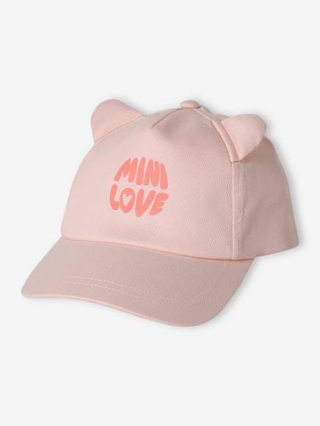 Hat with Fancy Ears, for Baby Girls pale pink - vertbaudet enfant 