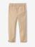 Easy-to-put-on chino-style trousers for boys beige+navy blue - vertbaudet enfant 
