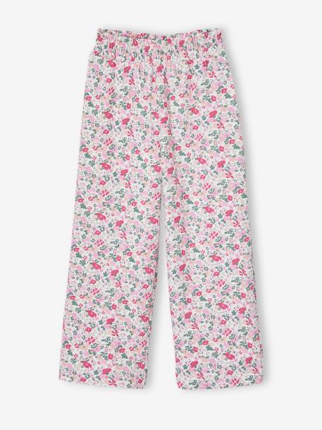 T-shirt and wide-leg trousers set for girls violet - vertbaudet enfant 