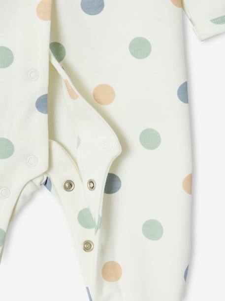 Dotted Sleepsuit, ENVIE DE FRAISE ecru - vertbaudet enfant 