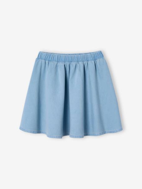 Tie-front blouse and skirt set for girls coral+light blue - vertbaudet enfant 