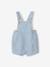 Baby bodysuit and striped dungarees set sky blue - vertbaudet enfant 