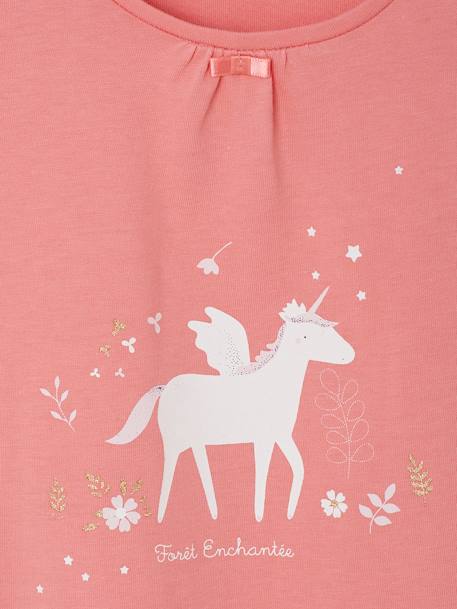Magical Nightwear Set: Nightdress + Leggings + Mask + Drawstring Bag rose - vertbaudet enfant 