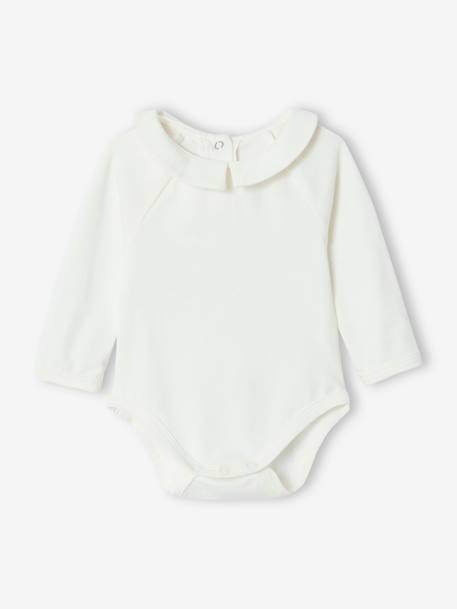 Baby bodysuit and striped dungarees set sky blue - vertbaudet enfant 