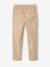 Easy-to-put-on chino-style trousers for boys beige+navy blue - vertbaudet enfant 