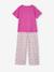 T-shirt and wide-leg trousers set for girls violet - vertbaudet enfant 