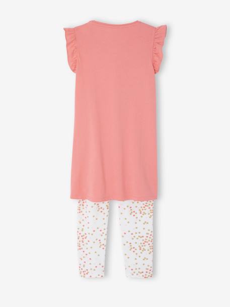 Magical Nightwear Set: Nightdress + Leggings + Mask + Drawstring Bag rose - vertbaudet enfant 