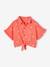 Tie-front blouse and skirt set for girls coral - vertbaudet enfant 