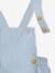 Baby bodysuit and striped dungarees set sky blue - vertbaudet enfant 
