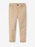 Easy-to-put-on chino-style trousers for boys beige+navy blue - vertbaudet enfant 